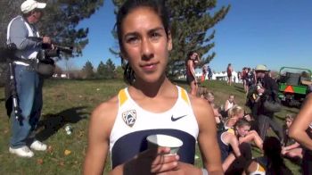 Cal's Kelsey Santisteban after 3rd place finish at 2013 Pac 12 Championships