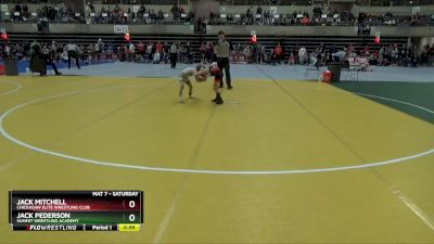 55 lbs Quarterfinal - Jack Pederson, Summit Wrestling Academy vs Jack Mitchell, Chickasaw Elite Wrestling Club