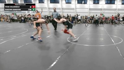 120 lbs Finals (2 Team) - Titus Colangelo, All American vs Sanchir Edington, The Compound