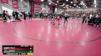 140 lbs Cons. Round 2 - Aubrey Kelly, Hemet vs Leyla Garcia, South Hills