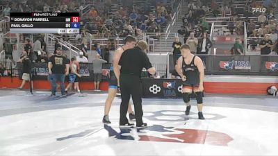 215 lbs Champ. Round 2 - Donavon Farrell, Immortal Athletics WC vs Paul Gallo, Seasons Freestyle Club