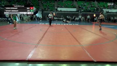 5A 144 lbs Quarterfinal - John Stewart, Scottsboro vs Wyatt Hensley, Leeds