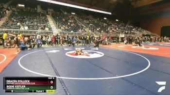 67 lbs Quarterfinal - Dracen Pollock, Eastside United Wrestling Club vs Bodie Kistler, Sheridan Wrestling Club