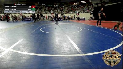 40 lbs Quarterfinal - Lane Carrier, Raw Wrestling Club vs Trek Castor, Woodward Youth Wrestling