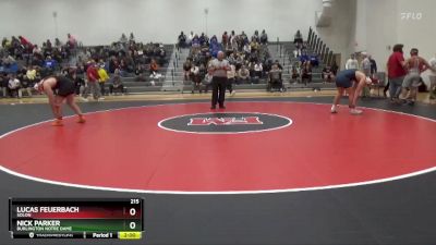 215 lbs Round 1 - Lucas Feuerbach, Solon vs Nick Parker, Burlington Notre Dame