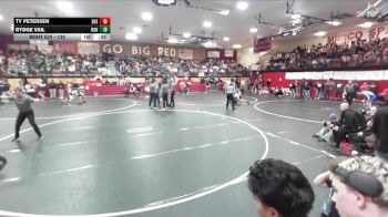132 lbs 5th Place Match - Ty Petersen, Shelley vs Rydge Vail, Bonneville