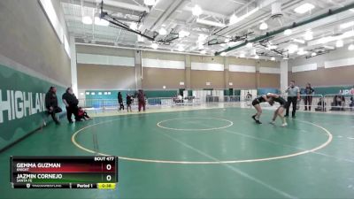 120 lbs Cons. Round 4 - Gemma Guzman, Knight vs Jazmin Cornejo, Santa Fe