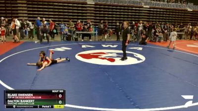 49 lbs Cons. Round 1 - Blake Swensen, Top Of The Rock Wrestling Club vs Dalton Bankert, Worland Wrestling Club