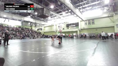 155 lbs Quarterfinal - Delfina Palmas, BANNING vs Mia Duran, El Camino Real