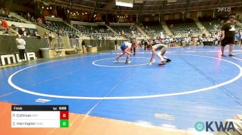 100 lbs Final - Paisley Cottman, Smith Wrestling Academy vs Zebulon Harrington, Choctaw Ironman Youth Wrestling