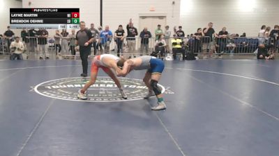 120 lbs Consi Of 64 #1 - Layne Martin, MI vs Brendon Oehme, SD