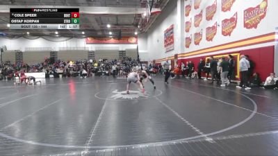144 lbs Champ. Round 1 - Ostap Korpan, Strongsville vs Cole Speer, Brecksville-Broadview Hts.