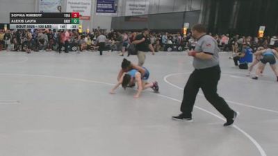 130 lbs Cons. Sub-quarters - Alexis Lauta, Badkarma vs Sophia Rimbert, Top Rank/HAC