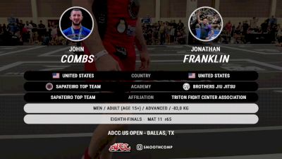 John Combs vs Jonathan Franklin 2025 ADCC Dallas Open