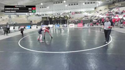 144 lbs Quarterfinals (8 Team) - Christian Davis, Signal Mountain High School vs Lukas Pratt, Pigeon Forge High School