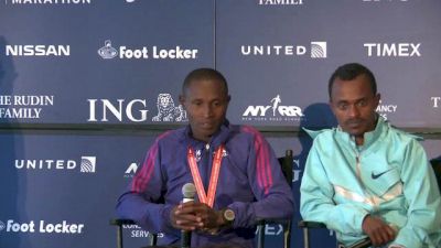 Tsegaye Kebede press conference after NYC Marathon 2013