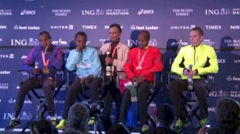 Ryan Vail press conference after NYC Marathon 2013