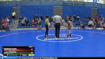 78 lbs Round 2 (4 Team) - Jake Figueroa, Falcon WC vs Winston Davis, Indian Creek B (small)