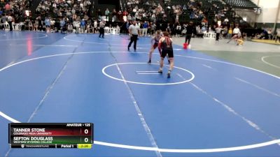 125 lbs Champ. Round 3 - Sefton Douglass, Western Wyoming College vs Tanner Stone, Colorado Mesa University