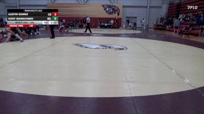 184 lbs Semifinal - Austin Gomez, Coe vs Kody Marschner, Millikin