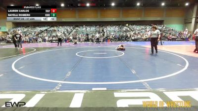 47 lbs Quarterfinal - Lauren Carlos, Tokay Wrestling Club vs Nayelli Romero, Salem Elite Mat Club