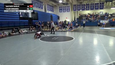 125 lbs 3rd Place Match - Matthew Barlay, Chicago vs Caleb Edwards, University Of Dubuque