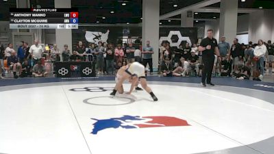 74 kg Cons. Rd Of 64 - Anthony Manno, Lions Wrestling Club vs Clayton McGuire, Avalanche Wrestling Association