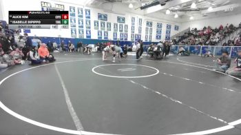 130 lbs Cons. Round 4 - Alice Kim, Cypress vs Isabelle Dipippo, Trabuco Hills