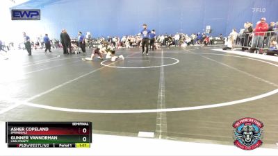 100 lbs Semifinal - Asher Copeland, Springdale vs Gunner Vannorman, Linn County