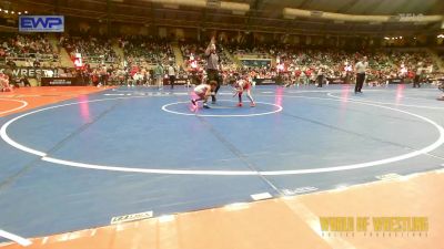 46 lbs Round Of 16 - Boston Kinder, Nixa Youth Wrestling vs Taylor Cary, Owasso Takedown Club