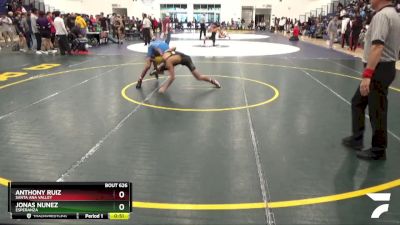 132 lbs Cons. Round 4 - Anthony Ruiz, Santa Ana Valley vs Jonas Nunez, Esperanza