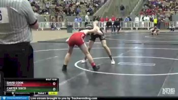 A 120 lbs Champ. Round 1 - Carter Sisco, Munford vs David Cook, Knoxville Halls