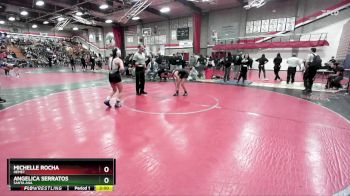 100 lbs Champ. Round 3 - Michelle Rocha, Hemet vs Angelica Serratos, Santa Ana