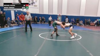 150 lbs Cons. Round 2 - Brady Tiernan, DePaul Catholic vs Michael Pocius, Seton Hall Prep