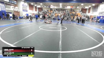 144 lbs Cons. Round 5 - Jibril Sood, Laguna Hills vs Adam Salas, Los Alamitos