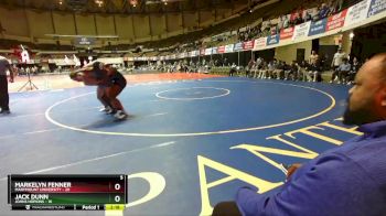 197 lbs Quarters & Wb (16 Team) - Jack Dunn, Johns Hopkins vs Markelyn Fenner, Marymount University