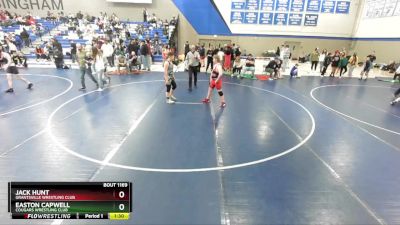 145 lbs Cons. Round 3 - Jack Hunt, Grantsville Wrestling Club vs Easton Capwell, Cougars Wrestling Club