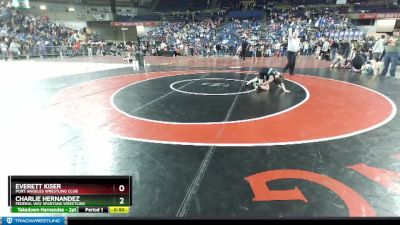 84 lbs Champ. Round 1 - Charlie Hernandez, Federal Way Spartans Wrestling vs Everett Kiser, Port Angeles Wrestling Club