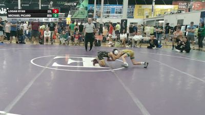57 lbs Semifinal - Logan Ryan, Steller Trained Jango - EL vs Michael Picard, Broad Axe Green - EL