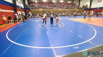 112 lbs Quarterfinal - Karson Hopkins, R.A.W. vs Haeyden Hilderbrand Boliver, Fort Gibson Youth Wrestling