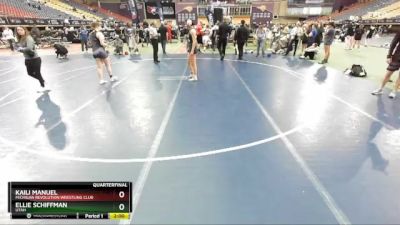 155 lbs Quarterfinal - Kaili Manuel, Michigan Revolution Wrestling Club vs Ellie Schiffman, Utah