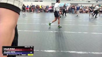 45 lbs Round 1 - Callie Sickle, FL Scorpions Wrestling Club vs Allana Smith, FL Scorpions Wrestling Club
