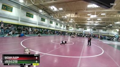 65 lbs Cons. Round 3 - Lincoln Foss, Glencoe-Silver Lake vs Dathan Olson, Southwest Academy