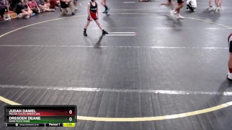 52 lbs Quarterfinal - Dresden Deane, Hard Rock Rams vs Judah Daniel, Pelion Youth Wrestling