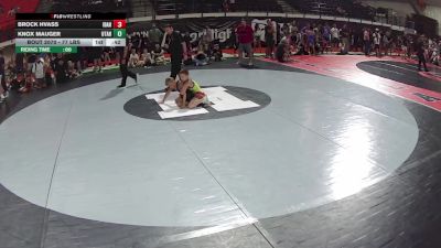 77 lbs Quarters - Brock Hvass, Idaho vs Knox Mauger, Utah