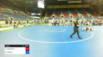 145 lbs Cons 8 #2 - Hunter Gartmann, Wisconsin vs Brady Collins, Colorado