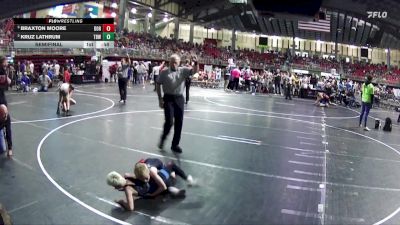 50 lbs Semifinal - Braxton Moore, Dorchester vs Kruz Lathrum, The Best Wrestler