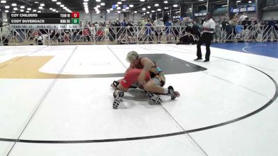 132 lbs Rr Rnd 1 - Coy Childers, Nebraska Blue - HSB vs Cody Duvendack, MICHIGAN MAFIA WC - HSB