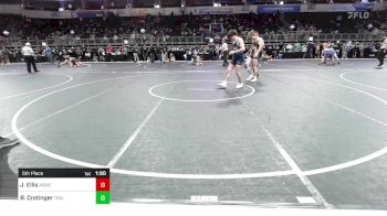 148 lbs 5th Place - Jackson Ellis, Allstar Wrestling Club vs Bryson Crotinger, Trailhands