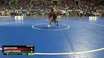 250 lbs Cons. Semi - Danijah Moore, Minot vs Cambree Anderson, Bismarck